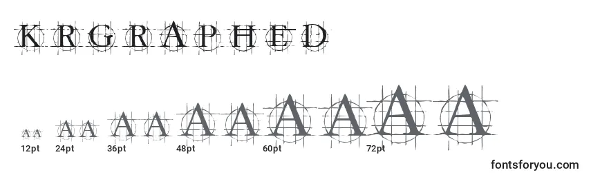 Размеры шрифта KrGraphed