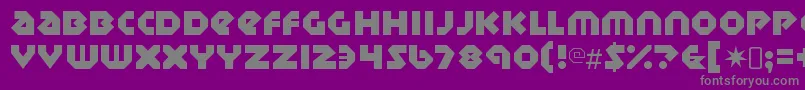 SudburybasinRegular Font – Gray Fonts on Purple Background