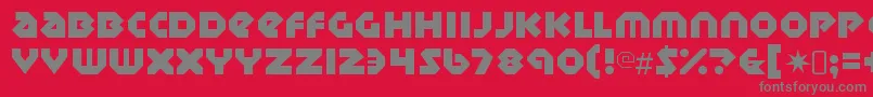 SudburybasinRegular Font – Gray Fonts on Red Background