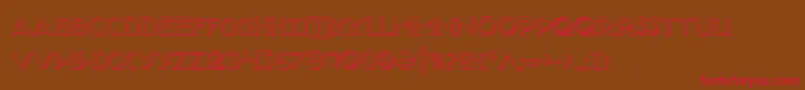 Hadriatics Font – Red Fonts on Brown Background