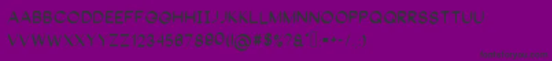 Gangnam Font – Black Fonts on Purple Background