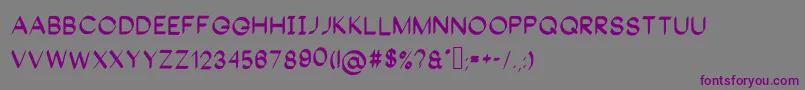 Gangnam Font – Purple Fonts on Gray Background