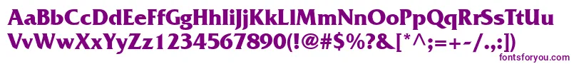 MusterSsiBold Font – Purple Fonts on White Background