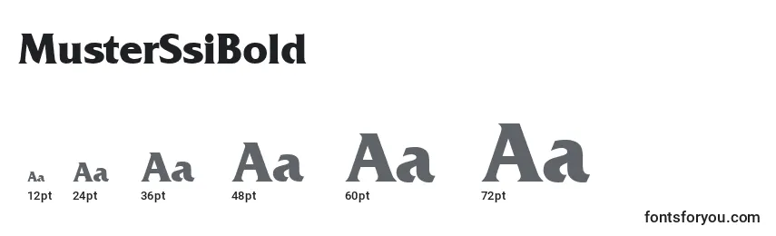 MusterSsiBold Font Sizes