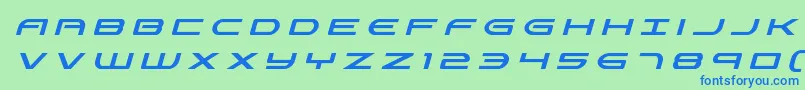 フォントAntietamtitleital – 青い文字は緑の背景です。