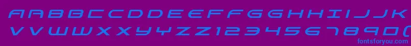 Antietamtitleital Font – Blue Fonts on Purple Background