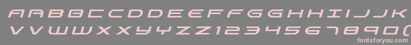 フォントAntietamtitleital – 灰色の背景にピンクのフォント
