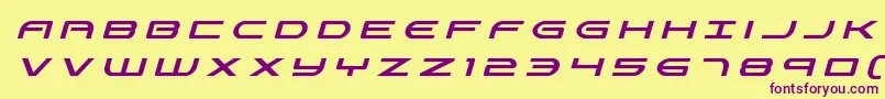 Antietamtitleital Font – Purple Fonts on Yellow Background