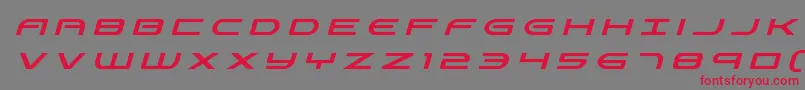 Fonte Antietamtitleital – fontes vermelhas em um fundo cinza