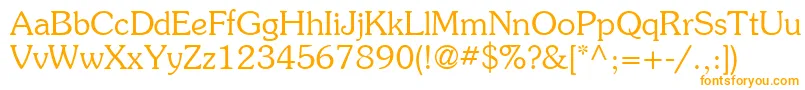 ItcSouvenirLtLight Font – Orange Fonts on White Background