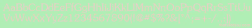 ItcSouvenirLtLight Font – Pink Fonts on Green Background