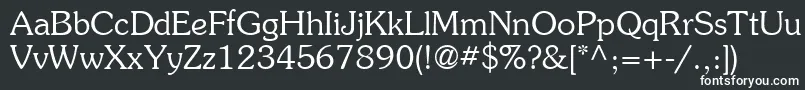 ItcSouvenirLtLight Font – White Fonts on Black Background