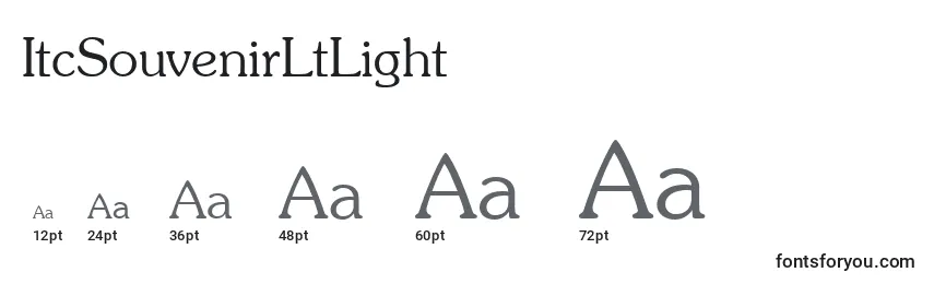 ItcSouvenirLtLight Font Sizes