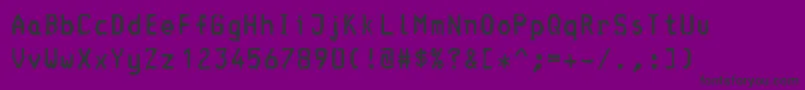 フォントConsole – 紫の背景に黒い文字