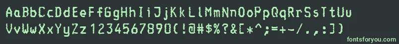 Шрифт Console – зелёные шрифты на чёрном фоне