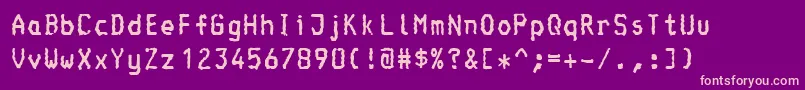 Console Font – Pink Fonts on Purple Background