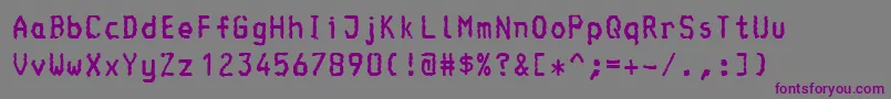 Шрифт Console – фиолетовые шрифты на сером фоне