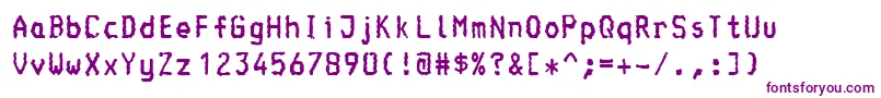 Шрифт Console – фиолетовые шрифты на белом фоне