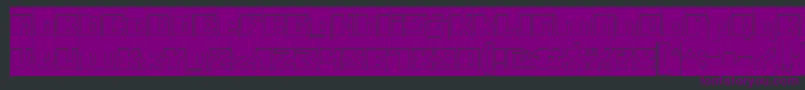 EnermousHollowInverse Font – Purple Fonts on Black Background