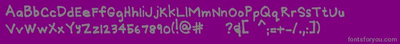 Police MtfGridie – polices grises sur fond violet