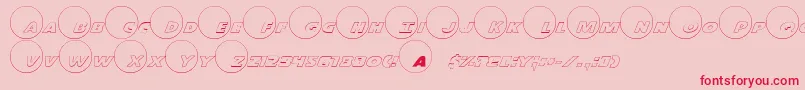 Dotcomo Font – Red Fonts on Pink Background