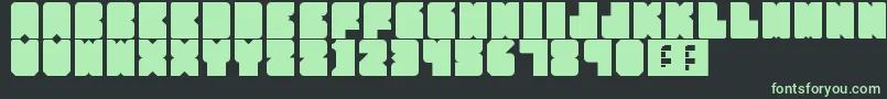 Шрифт PartyHard – зелёные шрифты на чёрном фоне