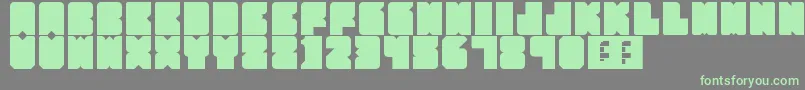 Шрифт PartyHard – зелёные шрифты на сером фоне