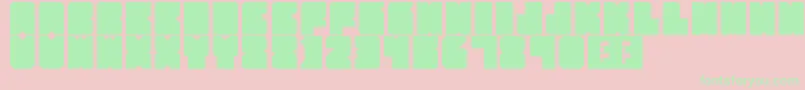 フォントPartyHard – ピンクの背景に緑の文字