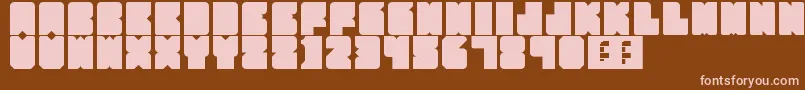 Шрифт PartyHard – розовые шрифты на коричневом фоне