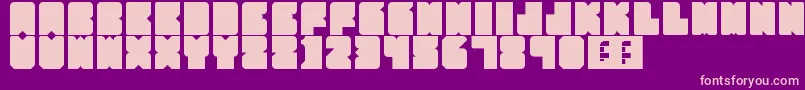 フォントPartyHard – 紫の背景にピンクのフォント