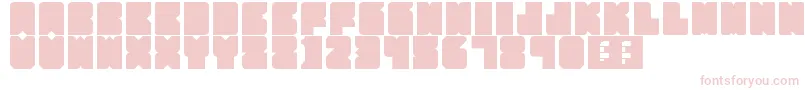 Fonte PartyHard – fontes rosa em um fundo branco