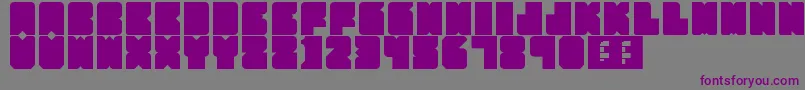PartyHard-Schriftart – Violette Schriften auf grauem Hintergrund