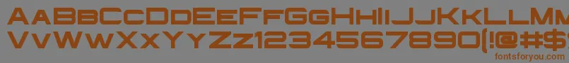 InfiniumGuardian-fontti – ruskeat fontit harmaalla taustalla