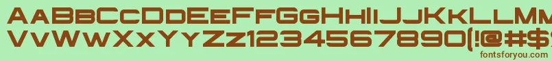 InfiniumGuardian Font – Brown Fonts on Green Background