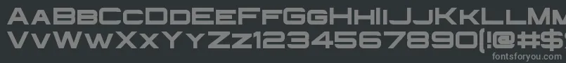 InfiniumGuardian Font – Gray Fonts on Black Background