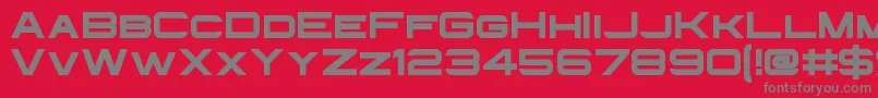 InfiniumGuardian Font – Gray Fonts on Red Background