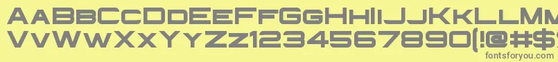 InfiniumGuardian Font – Gray Fonts on Yellow Background