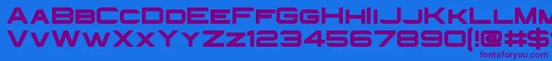 InfiniumGuardian Font – Purple Fonts on Blue Background