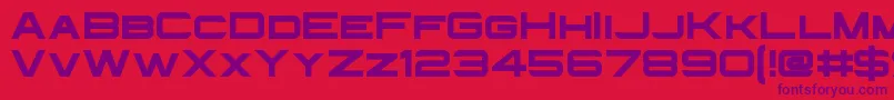 InfiniumGuardian Font – Purple Fonts on Red Background