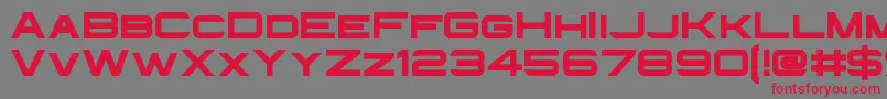 InfiniumGuardian Font – Red Fonts on Gray Background