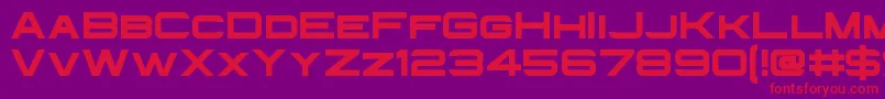 InfiniumGuardian Font – Red Fonts on Purple Background