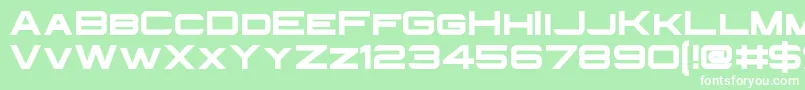 InfiniumGuardian Font – White Fonts on Green Background