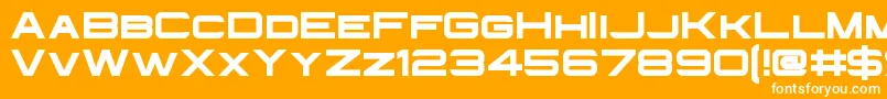 InfiniumGuardian Font – White Fonts on Orange Background
