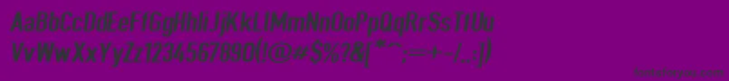 Weitere Informationen zur Giveahootbdextobl-Schriftart Giveahootbdextobl-Schriftart – Schwarze Schriften auf violettem Hintergrund