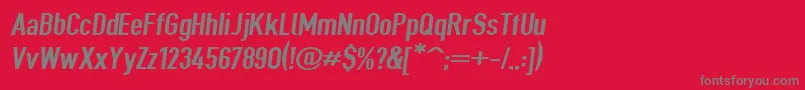 Шрифт Giveahootbdextobl – серые шрифты на красном фоне