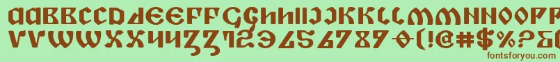 Piperbe Font – Brown Fonts on Green Background