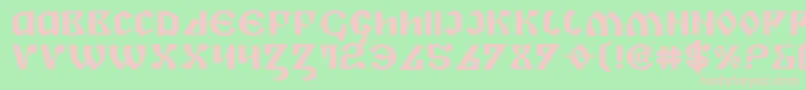 Piperbe-Schriftart – Rosa Schriften auf grünem Hintergrund