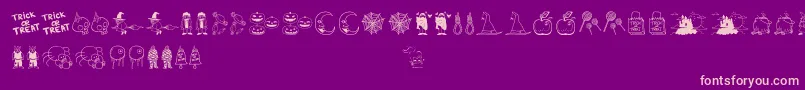 More about Halloweenbell Font Halloweenbell Font – Pink Fonts on Purple Background