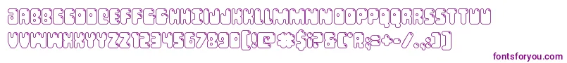 Bubblebuttout Font – Purple Fonts on White Background