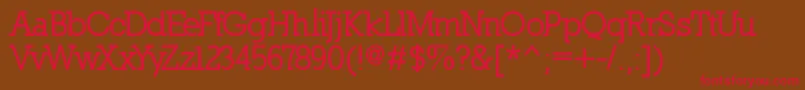 NillandExtrabold Font – Red Fonts on Brown Background